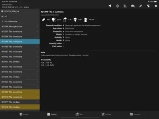 Screenshot of the iOS version of the CheckTrees app